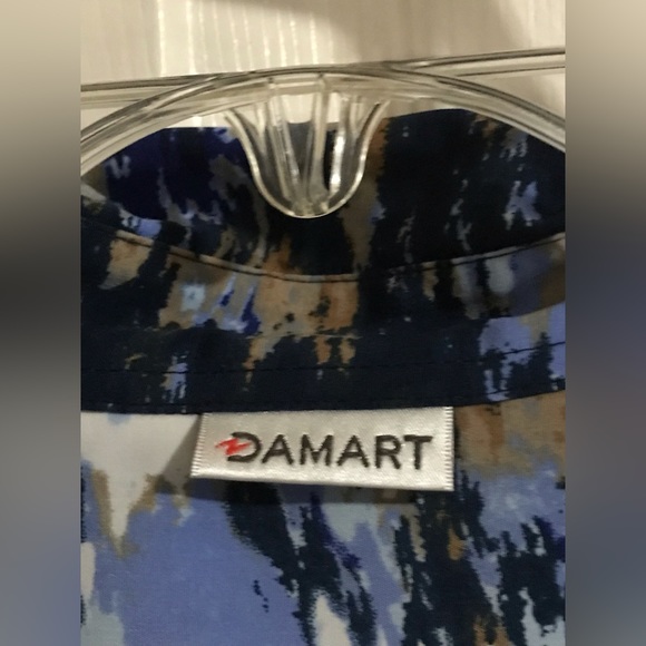 DEMART button down collard blouse  DEMART SZ. XXL - Picture 7 of 12